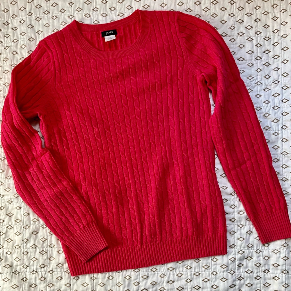 J. Crew Pink Crewneck Sweater
